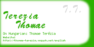 terezia thomae business card
